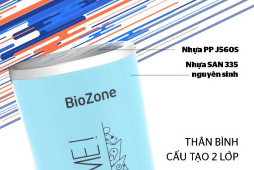 Bình cách nhiệt BioZone 500ml màu xanh trắng KB-WA500P1WB - 9