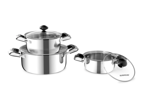 Bộ nồi inox 1 đáy SUNHOUSE SH365DK - 1