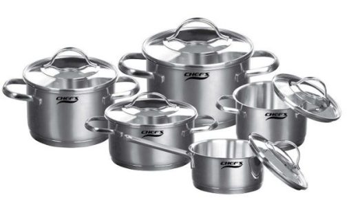 Bộ nồi từ 5 chiếc inox Chefs EH-CW5304 - 1