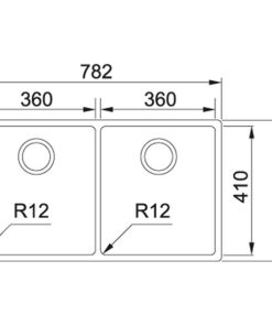 FRANKE | Chậu rửa Inox BOX 220 36-36 (127.0434.706) - 9