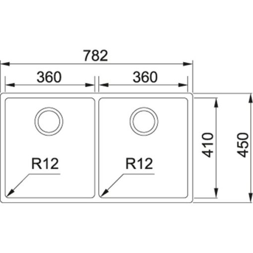 FRANKE | Chậu rửa Inox BOX 220 36-36 (127.0434.706) - 5