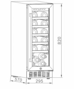 TỦ RƯỢU VANG ARBER ABTRV58L - 6 TỦ RƯỢU VANG ARBER ABTRV58L - 5