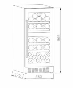 TỦ RƯỢU VANG ARBER ABTRV88L - 6 TỦ RƯỢU VANG ARBER ABTRV88L - 5