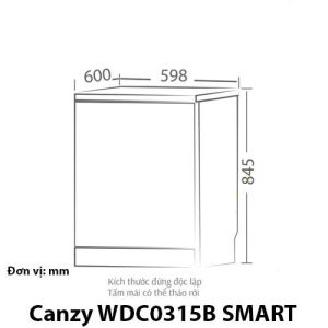 Máy rửa bát CANZY CZ WDC0315B SMART - 15