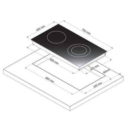 BẾP ĐIỆN 2 VÙNG NẤU DUDOFF CELADON F2B - 5