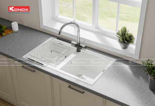 VÒI RỬA BÁT KONOX TRIM-WATER BLACK - 14