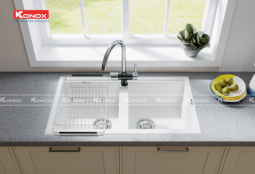 VÒI RỬA BÁT KONOX TRIM-WATER BLACK - 10