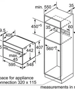 LÒ NƯỚNG KẾT HỢP VI SÓNG BOSCH HMH CMG633BS1B SERIES 8 - 83