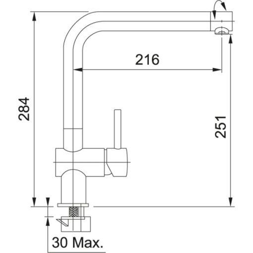 FRANKE | Vòi rửa chén CT 304C (115.0204.286) - 5