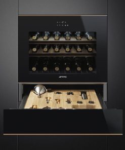 TỦ RƯỢU ÂM SMEG, MÀU ĐEN, 60CM, DOLCE STIL NOVO, MẶT KÍNH, VỊ TRÍ BẢN LỀ: BÊN PHẢI CVI618RWNR2 535.14.381 - 17