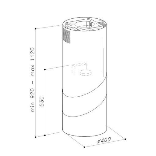 Máy hút mùi đảo Franke CYLIN S - 5