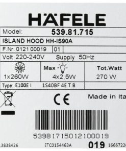 Máy hút mùi đảo Hafele HH-IS90A 539.81.715 - 61