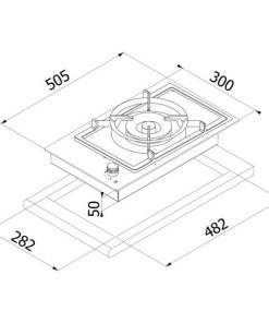 Bếp gas Dudoff Domino Ring - 9