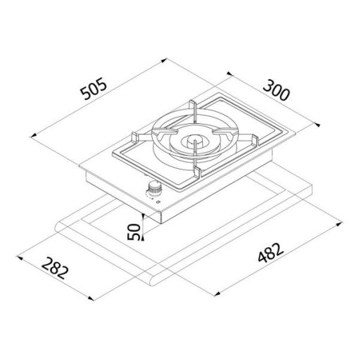 Bếp gas Dudoff Domino Ring - 5