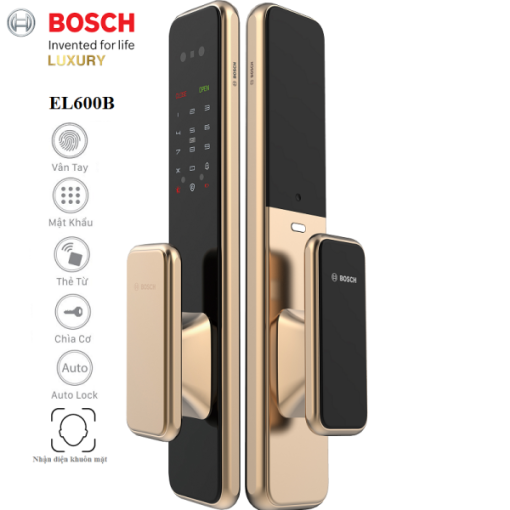 Khóa Cửa Vân Tay BOSCH EL600B Gold - 1