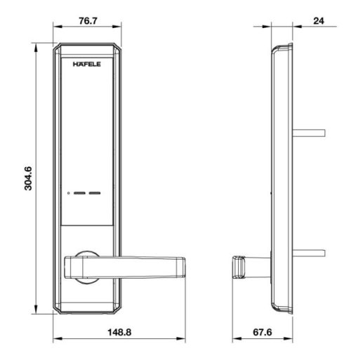 Khóa Điện Tử Hafele El7200-Tc 912.05.714 - 5