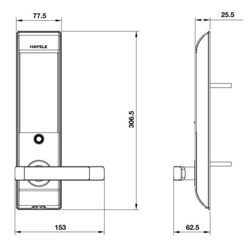 Khóa Điện Tử Hafele El7500-Tc 912.05.716 - 15