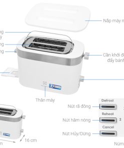 Máy nướng bánh mì Electrolux E2TS1-100W - 21