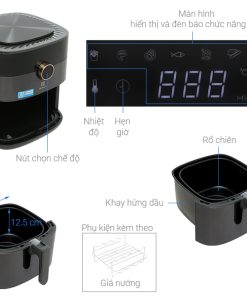 Nồi chiên không dầu Electrolux E6AF1-520K 5 lít - 19