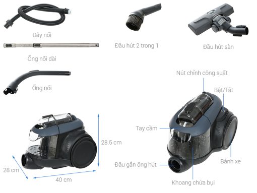 Máy hút bụi Electrolux EFC71611 - 3