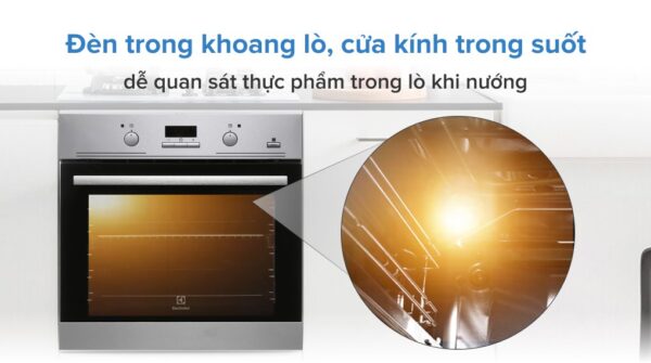 Lò nướng âm tủ ELECTROLUX EOB3434BOX 60cm SteamBake dung tích 72L NHẬP KHẨU Ý Electrolux EOB3434BOX - 43