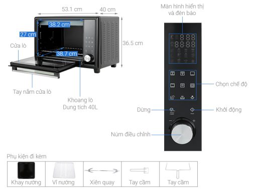 Lò nướng Electrolux EOT40DBD 40 lít - 3