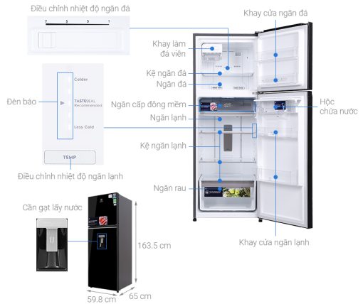 Tủ lạnh Electrolux Inverter 312 lít ETB3440K-H - 3