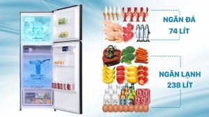 Tủ lạnh Electrolux Inverter 312 lít ETB3440K-H - 27