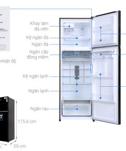 Tủ Lạnh Electrolux Inverter 341 Lít ETB3740K-H - 25