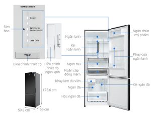 Tủ lạnh Electrolux Inverter 335 lít EBB3702K-H - 19