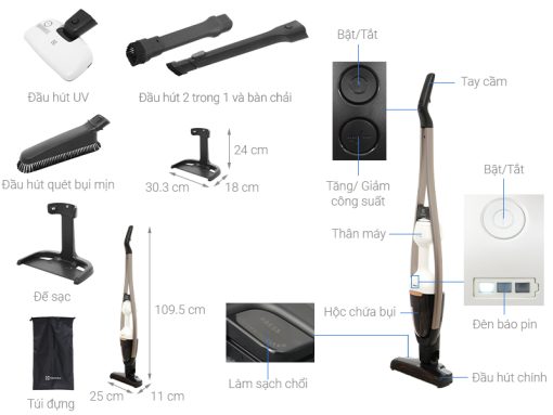Máy hút bụi không dây Electrolux PQ91-3BW - 3