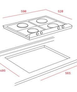Bếp Gas Teka EW 60 4G 40218010 - 25