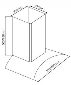 MÁY HÚT MÙI TOA KÍNH FANDI FD - 3388C1 - 70/90 - 10 MÁY HÚT MÙI TOA KÍNH FANDI FD - 3388C1 - 70/90 - 9