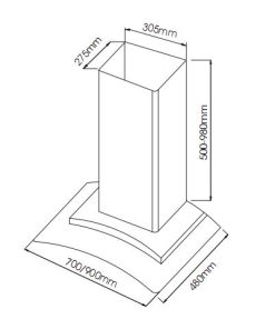 MÁY HÚT MÙI TOA KÍNH FANDI FD - 70/90 YK - 6 MÁY HÚT MÙI TOA KÍNH FANDI FD - 70/90 YK - 5