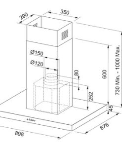 FRANKE | Máy hút mùi đảo FDF H45 9354 I XS LED0 - 11