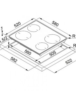 FRANKE | Bếp từ FHFS 584 4I PWL T BK (108.0373.671) - 9