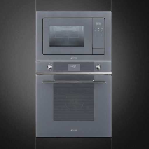 LÒ VI SÓNG KẾT HỢP NƯỚNG SMEG, LINEA, MẶT KÍNH BẠC FMI120S1 536.34.112 - 7