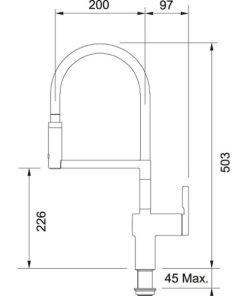 FRANKE | Vòi rửa chén FS HF SWSP DS STEEL OPTICS (115.0370.611) - 9