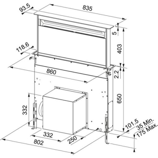 FRANKE | Máy hút mùi FS DW 866 BK (110.0377.354) - 9