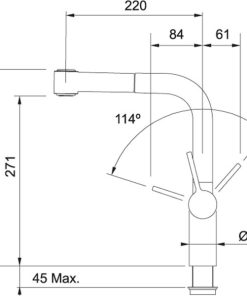 FRANKE | Vòi rửa chén FS SL SP STEEL (115.0370.589) - 13