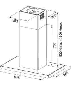 FRANKE | Máy hút mùi đảo FS TS 906 I XS CH (110.0377.523) - 14 FRANKE | Máy hút mùi đảo FS TS 906 I XS CH (110.0377.523) - 13