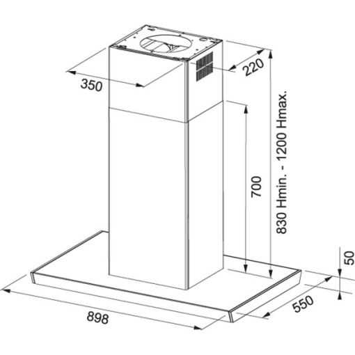 FRANKE | Máy hút mùi đảo FS TS 906 I XS CH (110.0377.523) - 7