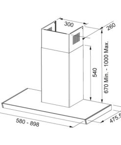 FRANKE | Máy hút mùi áp tường FS TS 906 W XS CH (110.0377.522) - 15