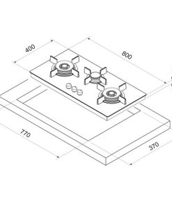 BẾP GAS 3 VÙNG NẤU DUDOFF GAIA 03M1 - 9