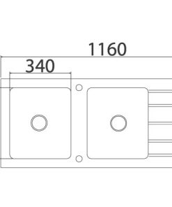 Chậu rửa Dudoff Galio S02 A1W - 10 Chậu rửa Dudoff Galio S02 A1W - 9