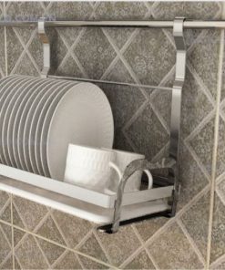 Giá để đĩa treo ngoài inox nan dẹt 304 EUROGOLD EV88