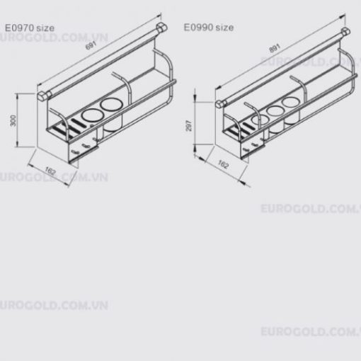 Giá treo đa năng Eurogold E0990 - 5