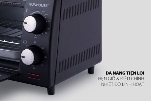 LÒ NƯỚNG ĐIỆN 10 LÍT SUNHOUSE SHD4210 ĐEN - 11