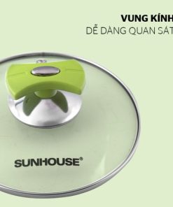 BỘ NỒI INOX 3 ĐÁY SUNHOUSE SH336 - 19