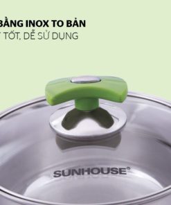 BỘ NỒI INOX 3 ĐÁY SUNHOUSE SH336 - 21